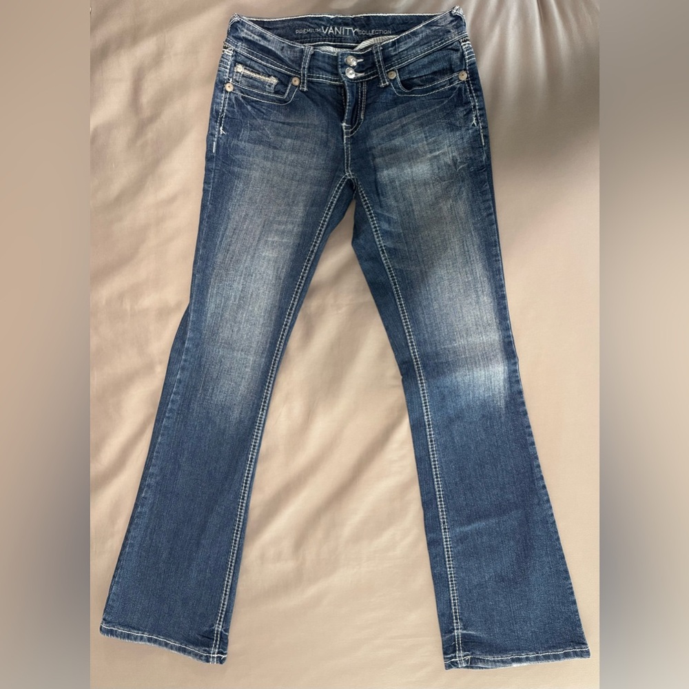 Vanity Curvy Blue Flare Women's Jeans